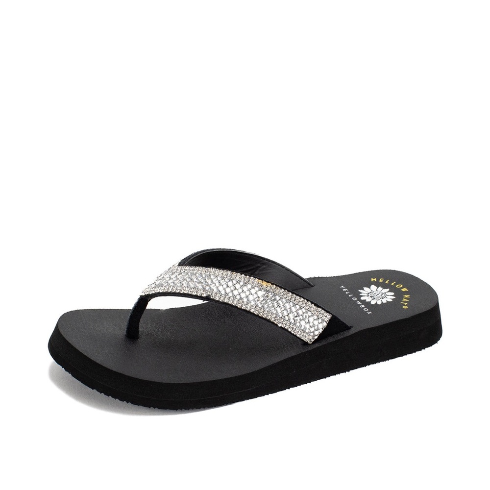 YELLOW BOX Soriano Flip Flop Sandal COLOR CLEAR MEDIUM WIDTH NEW IN BOX